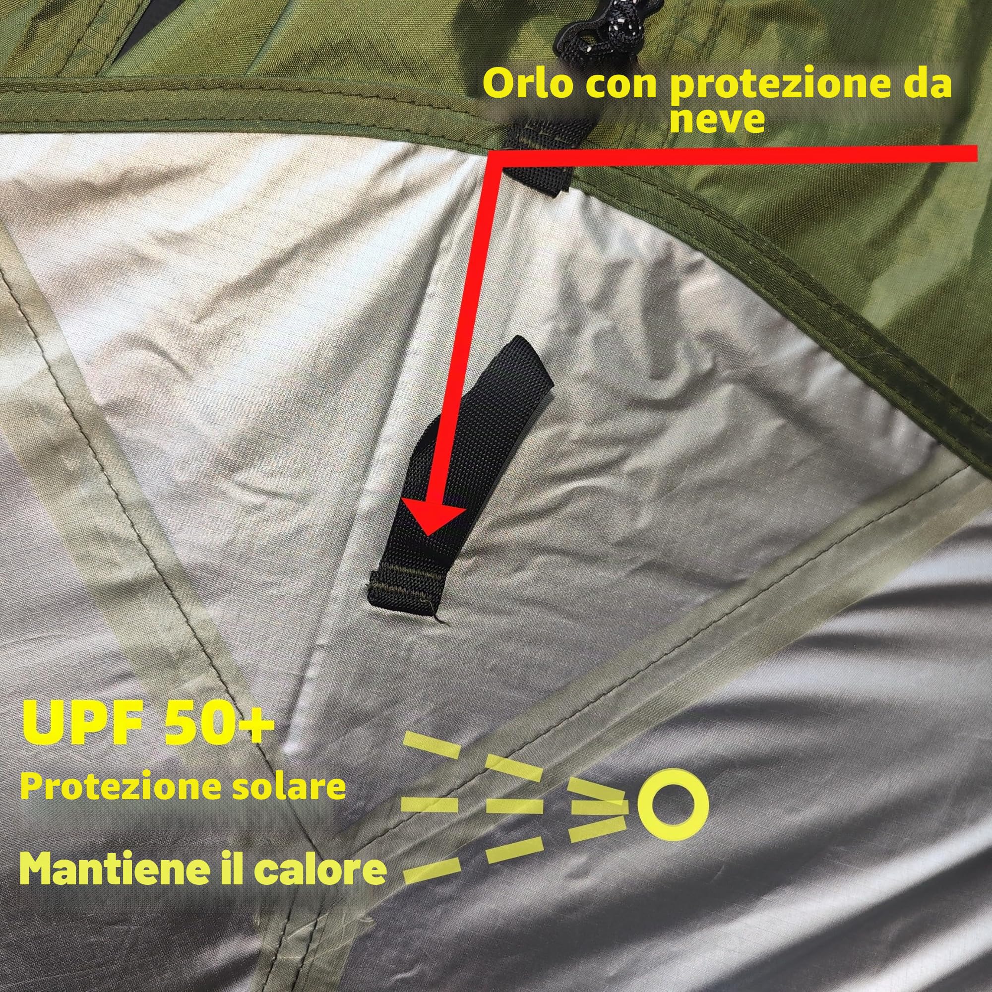 1-4 Person Teepee Tenda Campeggio Escursionismo Rifugio Riscaldato HUT Camino caldo Tipi Facile Impostare