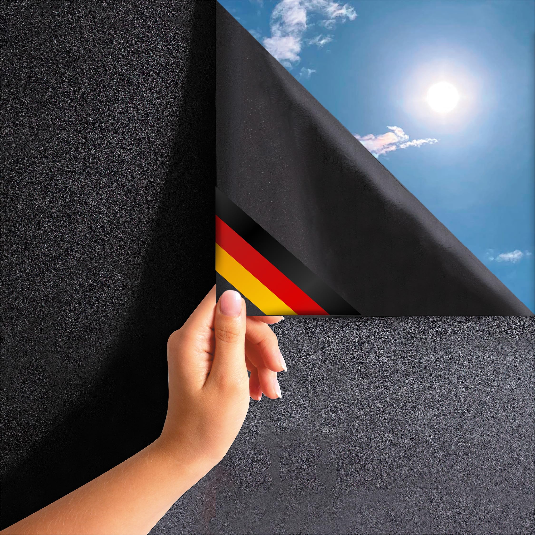 MARAPON Window Film Opaque from the Outside [0.75 x 2 m] Includes eBook and Video Instructions - Adhesive Film Privacy Film for Windows - Frosted Glass Blackout - Film for Windows Privacy Screen