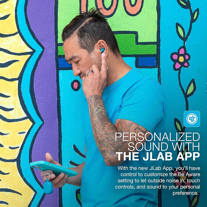 JLab JBuds Mini True Wireless Earbuds, Bluetooth Multipoint Teal image 5