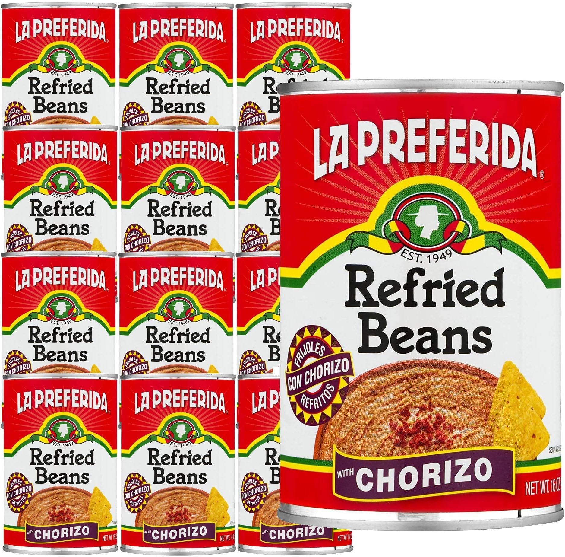 Rosarita Spicy Jalapeño Refried Beans, 16 oz Pinto Beans