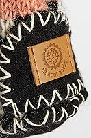 Vista 4 de Tibetan Socks Hand Knit Wool Fleece Lined Long Slipper Socks with Non Slip Soles