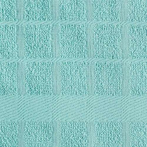 Miniatura 3 de DII Basic Terry Collection - Juego de paños de cocina con ventana, 16 x 26 pulgadas, color aguamarina sólido, 4 piezas