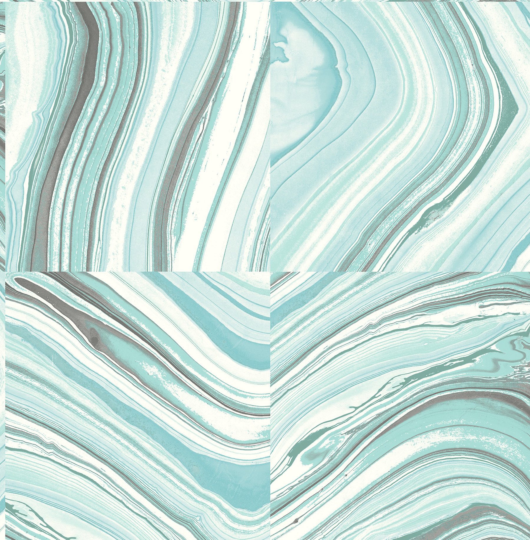 NuWallpaper Metamorphis Peel and Stick Wallpaper, Blue & Green, 549 x 52 x 0.3 cm