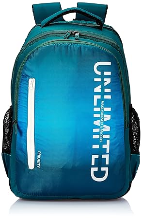 Priority Go Getters 007 25 litres Teal Blue Polyester School Bag | College Bag | Casual Backpack for Boys & Girls (25280)