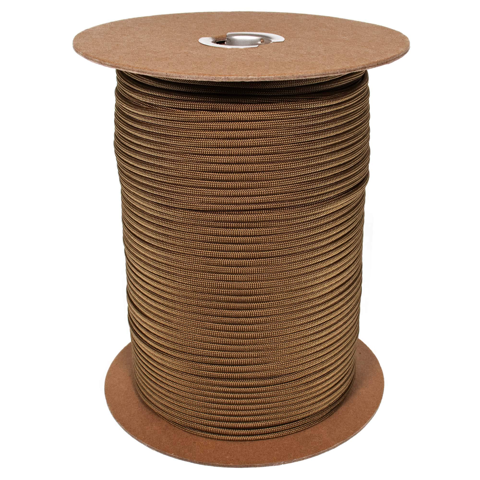 PARACORD PLANET Brand Nylon 550lb Type III Commercial Grade 7 Strand Paracord Made in USA 1000 Ft Spools