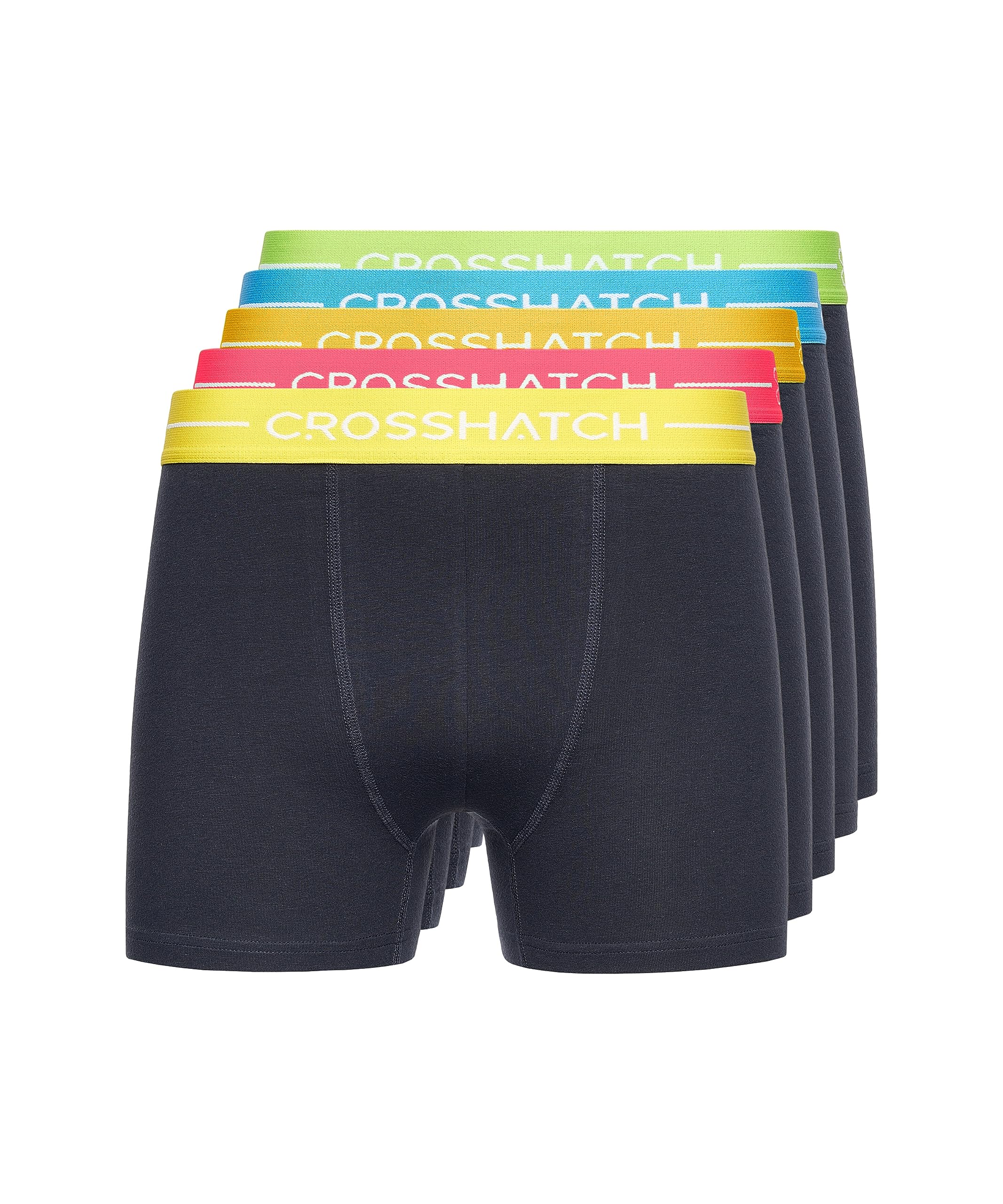 Crosshatch Men's Astral-Navy Boxers Shorts (5 Pack) Astral Multipack Underwear Gift Set Colour Trunk Boxers(M/Astral-Navy)