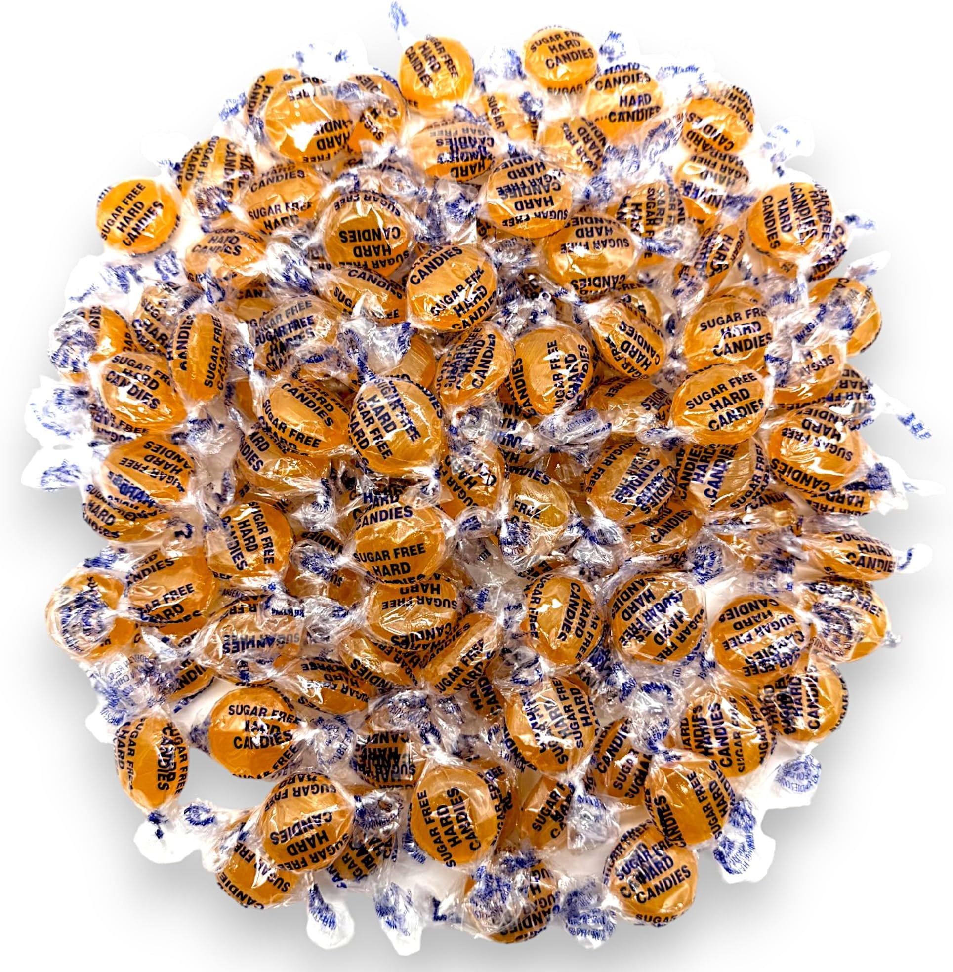 Sugar Free Butterscotch Gourmet Hard Candy-Keto Friendly- Premium Quality 1.5 lbs, Delicious Taste Individually Wrapped Butterscotch Candy-Ideal Diabetic & Gluten Free(24 oz)