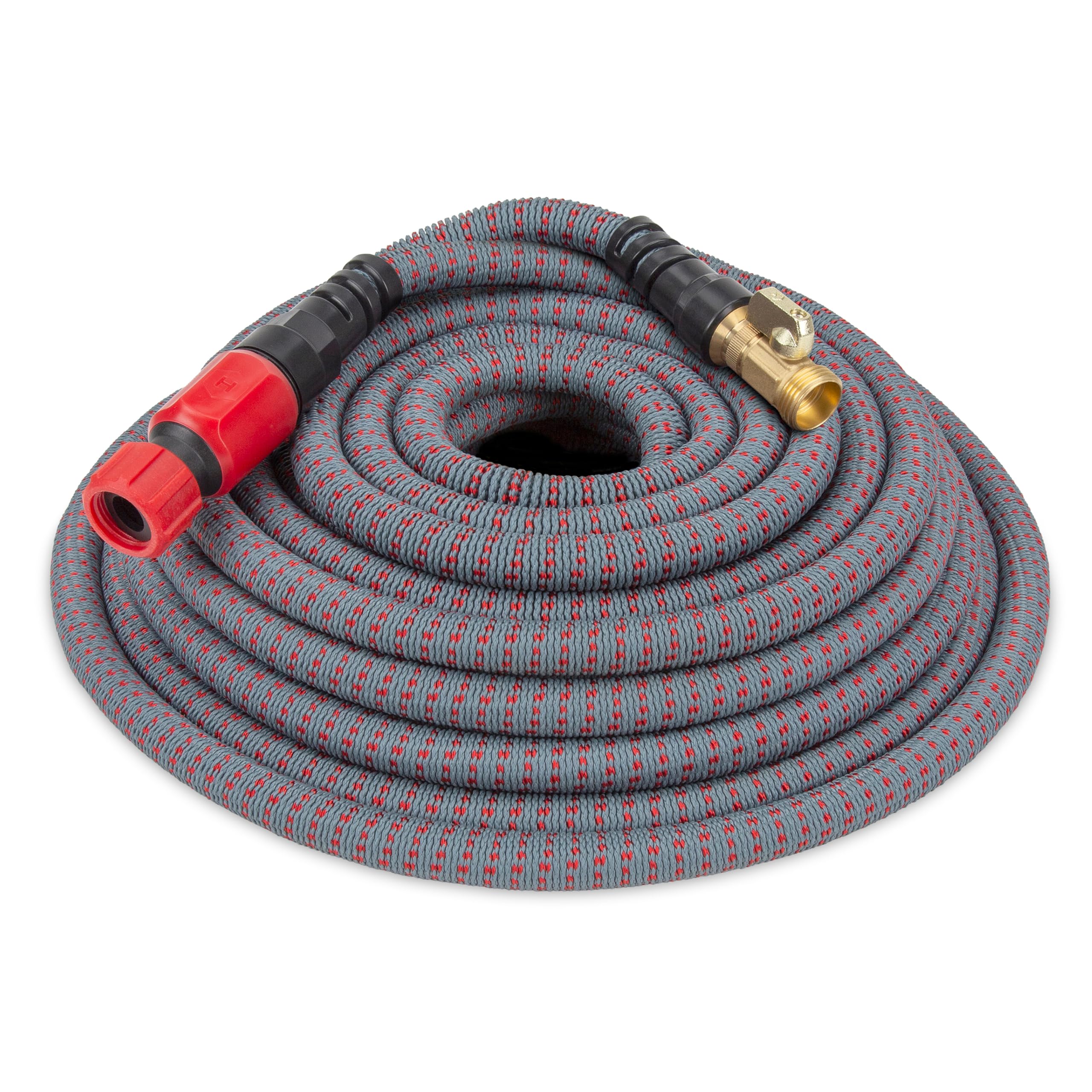 HydroTech 200 ft Expandable Garden Hose with Patented Force Control Technology - 5/8" No-Kink Flexibility, Lightweight Hose for Lawn, Garden, Car Washing, Deck and Patio Cleaning