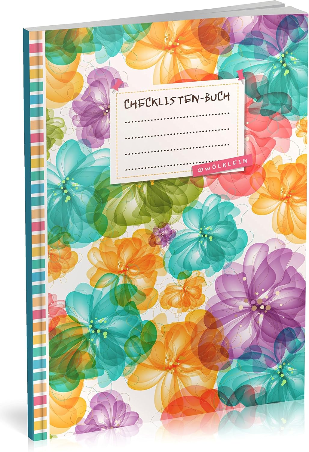 Checklisten-Buch: To Do Listen Planer | Ca. A5 Softcover | 70+ Seiten mit Titel, Datum & Register | Perfekt für Aufgaben zum Abhaken, Leselisten, Packlisten uvm. | Motiv „Pastellic“