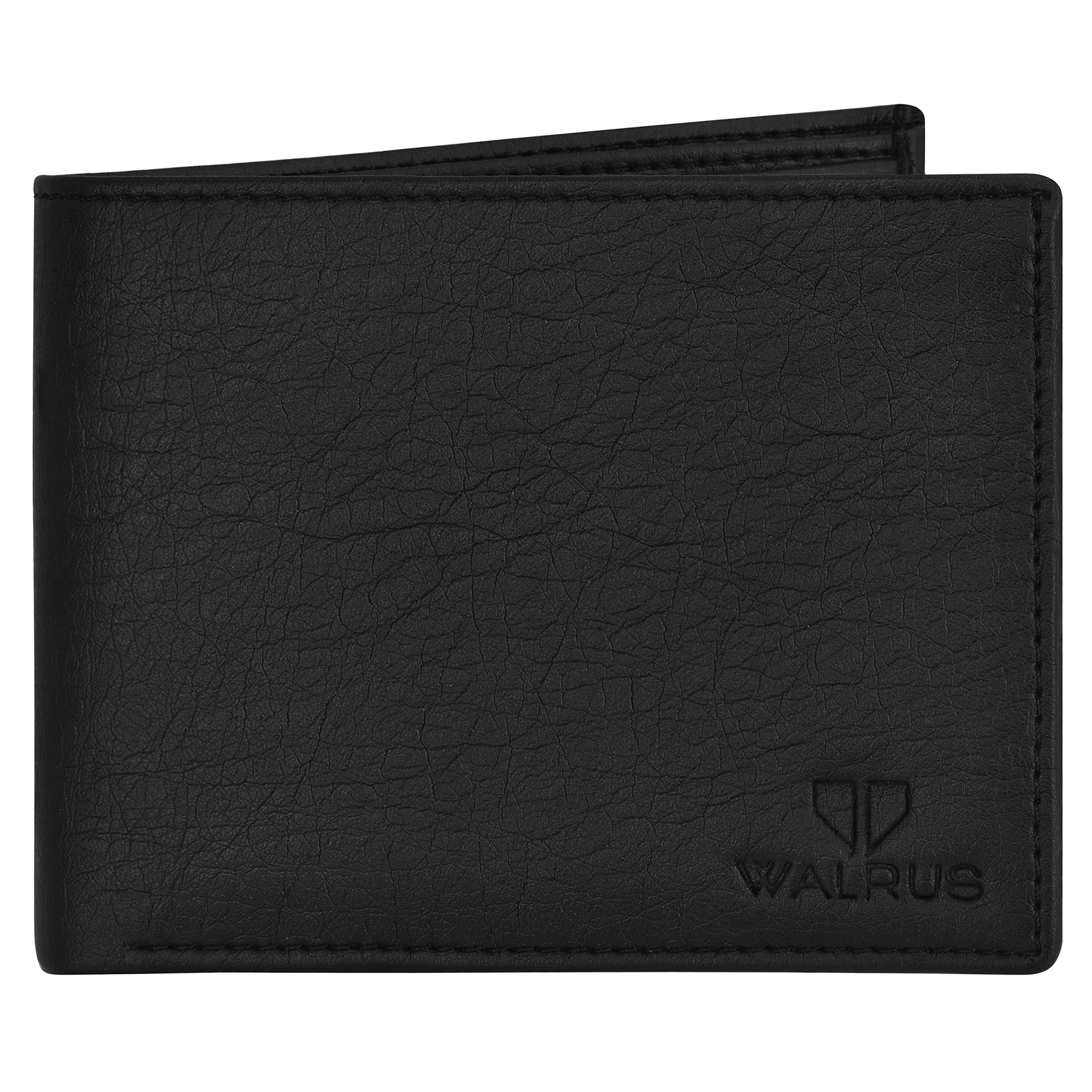 Black Color Nature Friendly Vegan Leather Bi-Fold Men Wallet