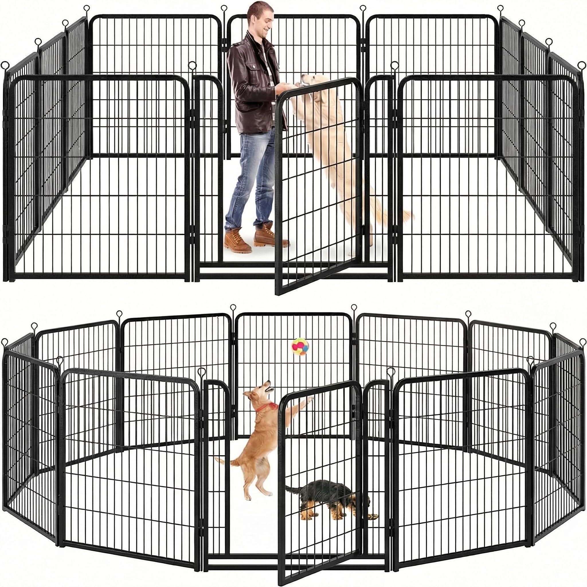 Kfvigoho Dog Playpen Outdoor Extra Wide