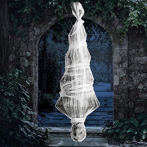 JOYIN Cadáver colgante de capullo de Halloween de 72 pulgadas para decoración de Halloween al aire libre, decoración de casa encantada, decoraciones