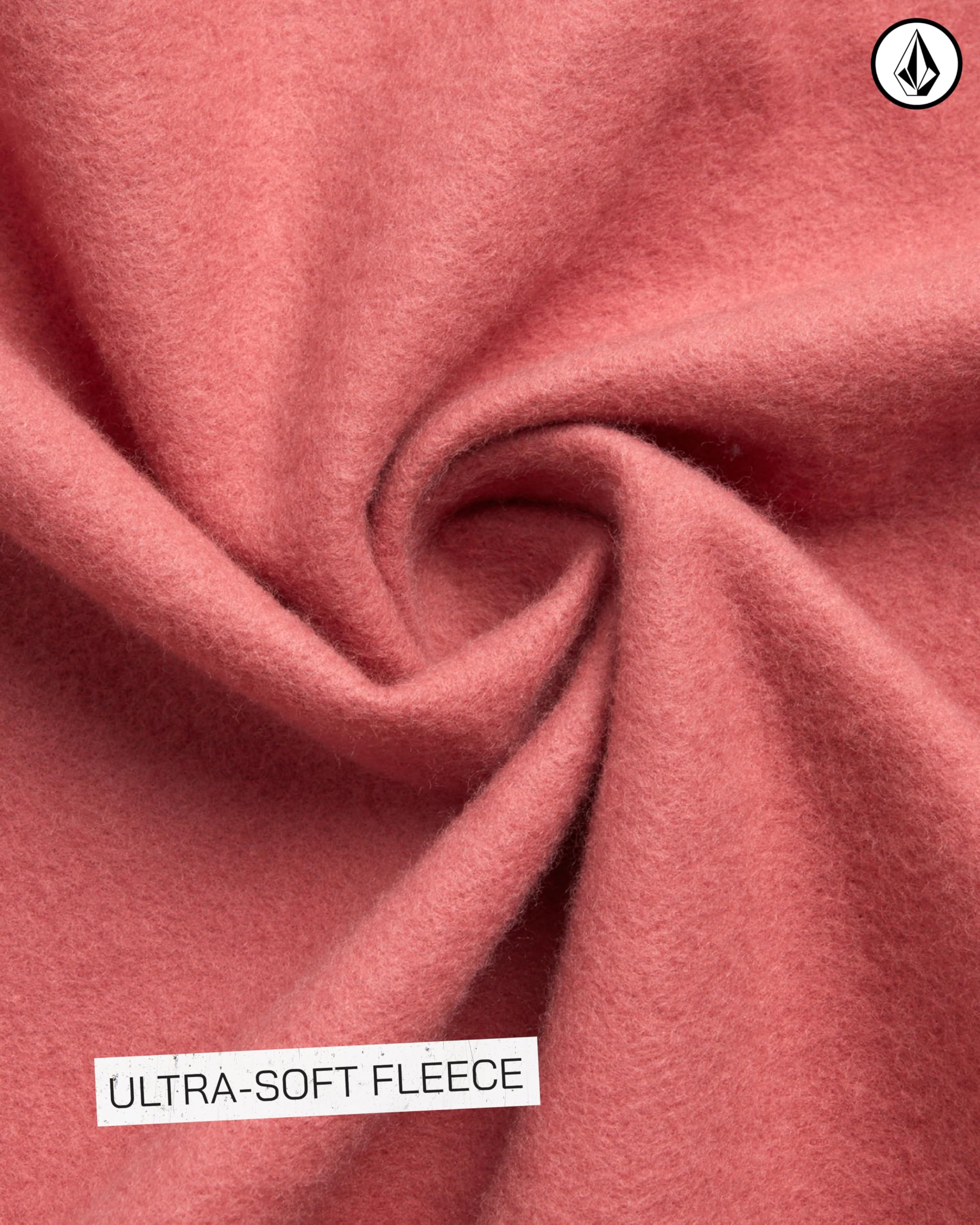 Volcom Kapuzenpullover mit Reißverschluss für Mädchen – gemütliches Fleece-Reißverschluss-Kapuzen-Sweatshirt für Mädchen mit Kängurutaschen und gerippten Bündchen
