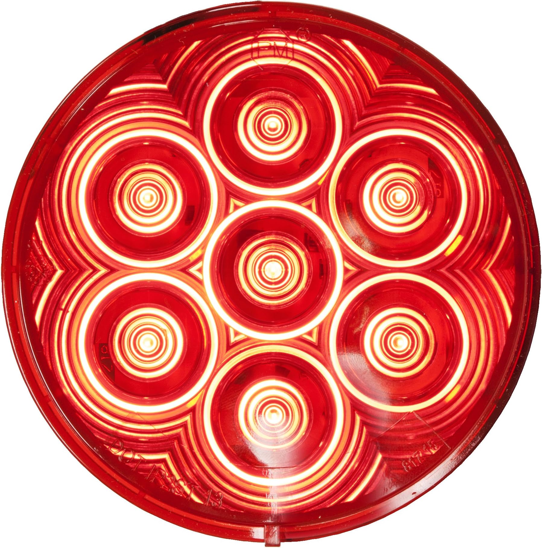 4" Round (M817R-7) L.E.D. Red Tail Light - LumenX