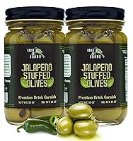 Vista 26 de Green Jay Gourmet Aceitunas Rellenas de Queso Jalapeño Jack – Aceitunas Verdes Rellenas de Queso para Guarnición de Cóctel y Tabla de Quesos