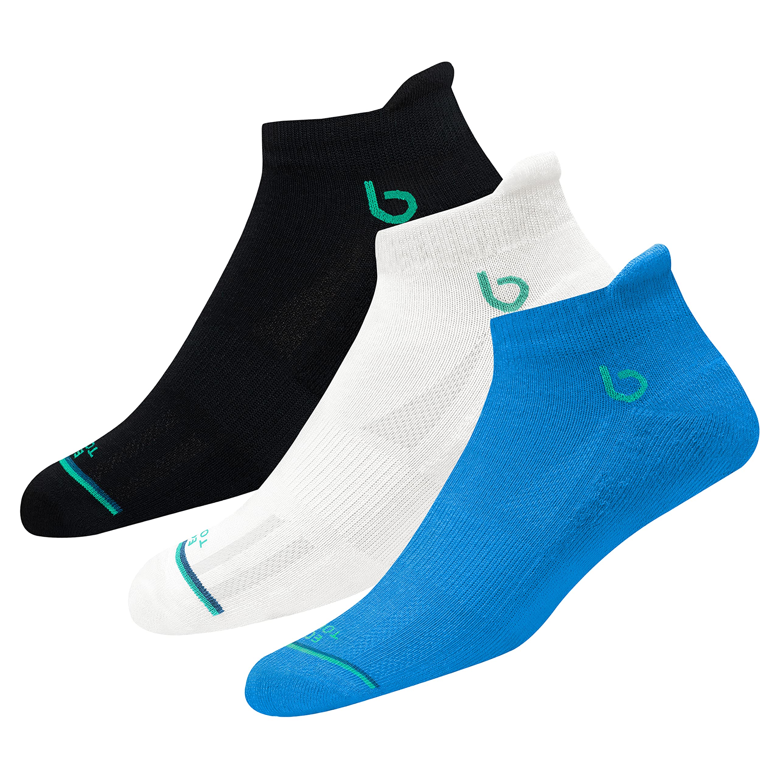 Sponsored Ad – Unisex Eco Touch Athletic Ankle Bamboo Socks for Men & Women Running, Badminton & Gym, Pack of 3 (Size UK 7-11)