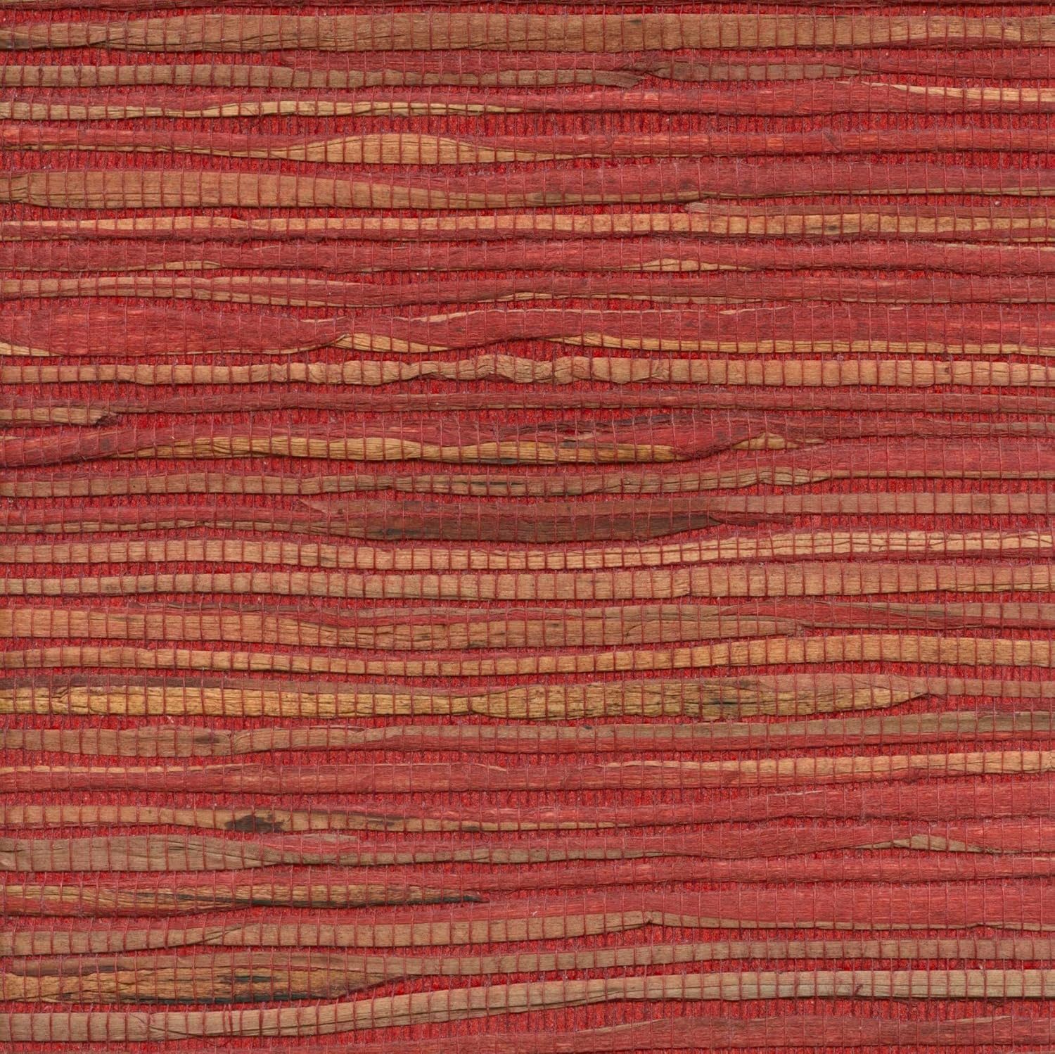 Europatex Premium Natural Fiber Wallcovering for Elegant Home Décor, Living Room, Bedroom, Office, & More – Eco-Friendly, Textured, Durable Grasscloth Wallpaper (Earth)