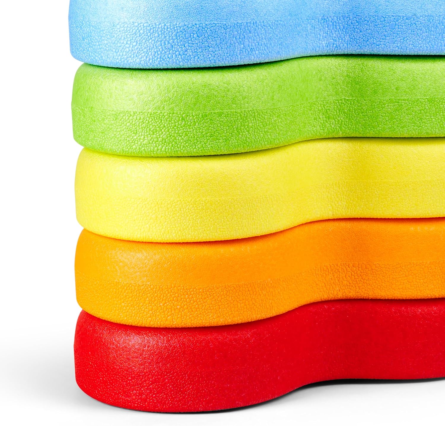 BIG Heppy Rocks Balance Blocks & Pawns, Promotes Motor Skills, Balance and Sensors, Indoor & Outdoor, 5 Pack for Kids Age 1+