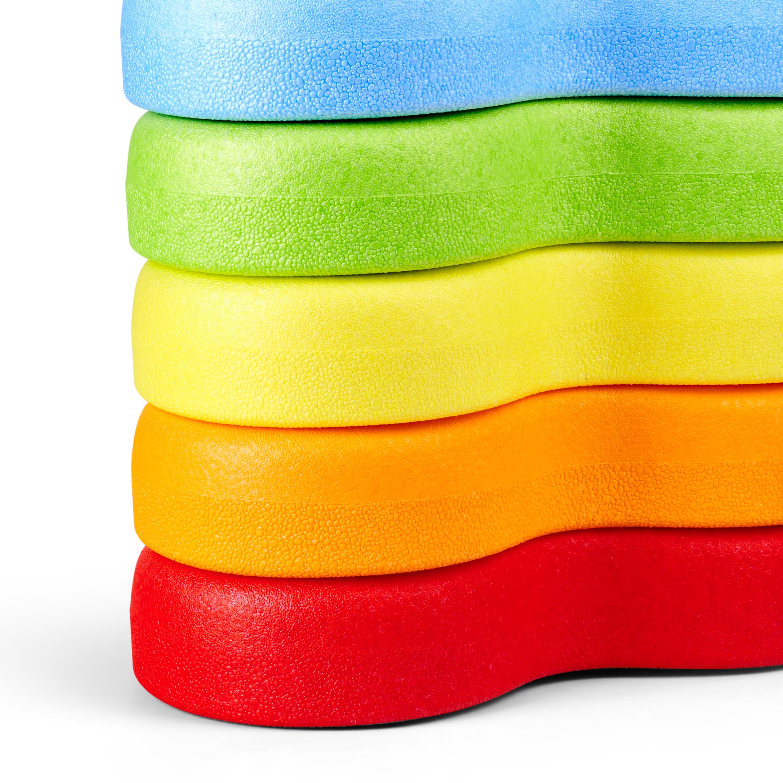 Big Heppy Rocks - Set di 5 pietre di bilanciamento e pietre da gioco, promuove le capacità motorie, l'equilibrio e la sensibilità, giocattolo per interni ed esterni, per bambini a partire da 1 anno