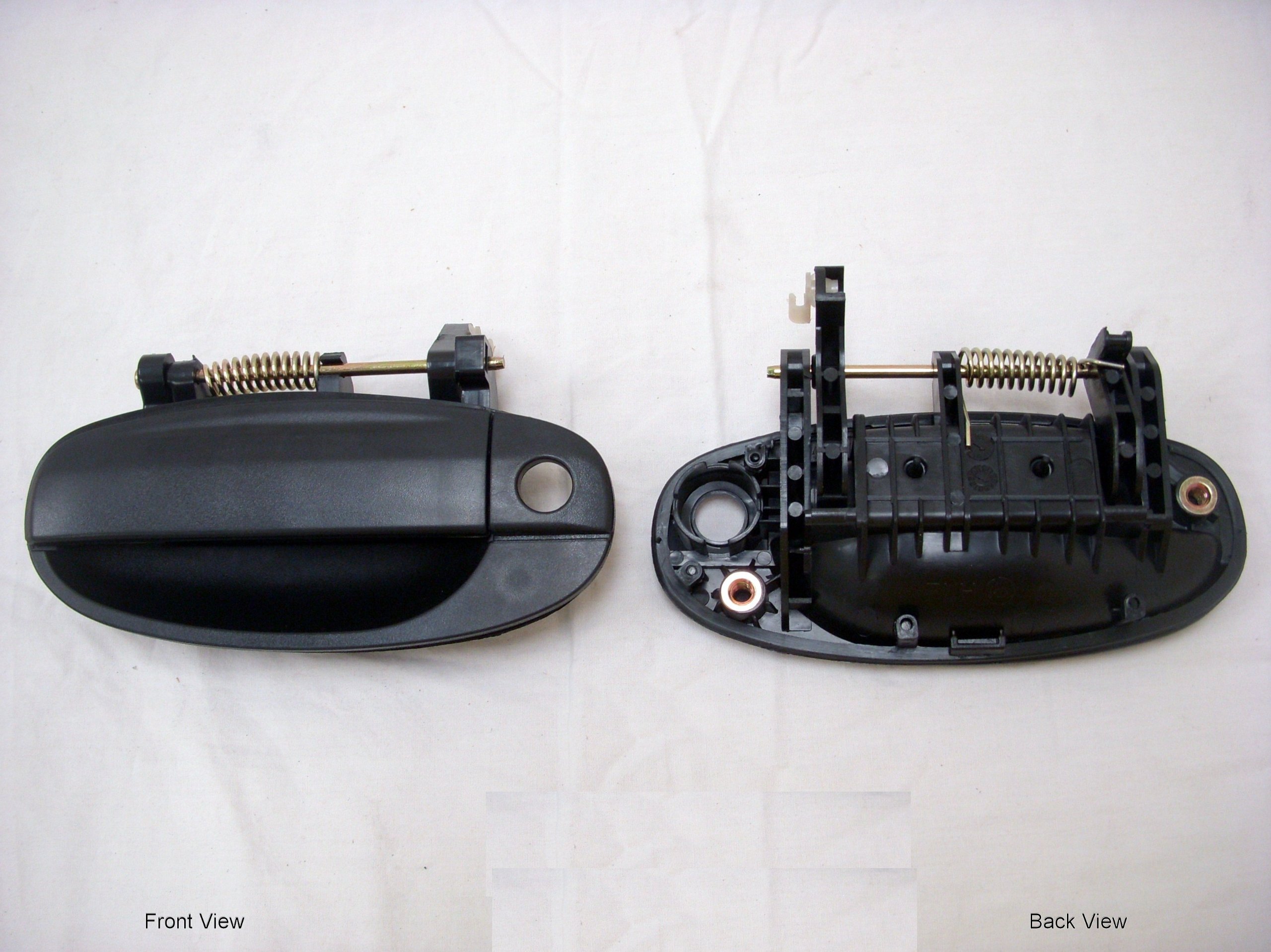PT Auto Warehouse GM-3545A-RL - Outside Exterior Outer Door Handle, Textured Black - Driver Side Rear by PT Auto Warehouse