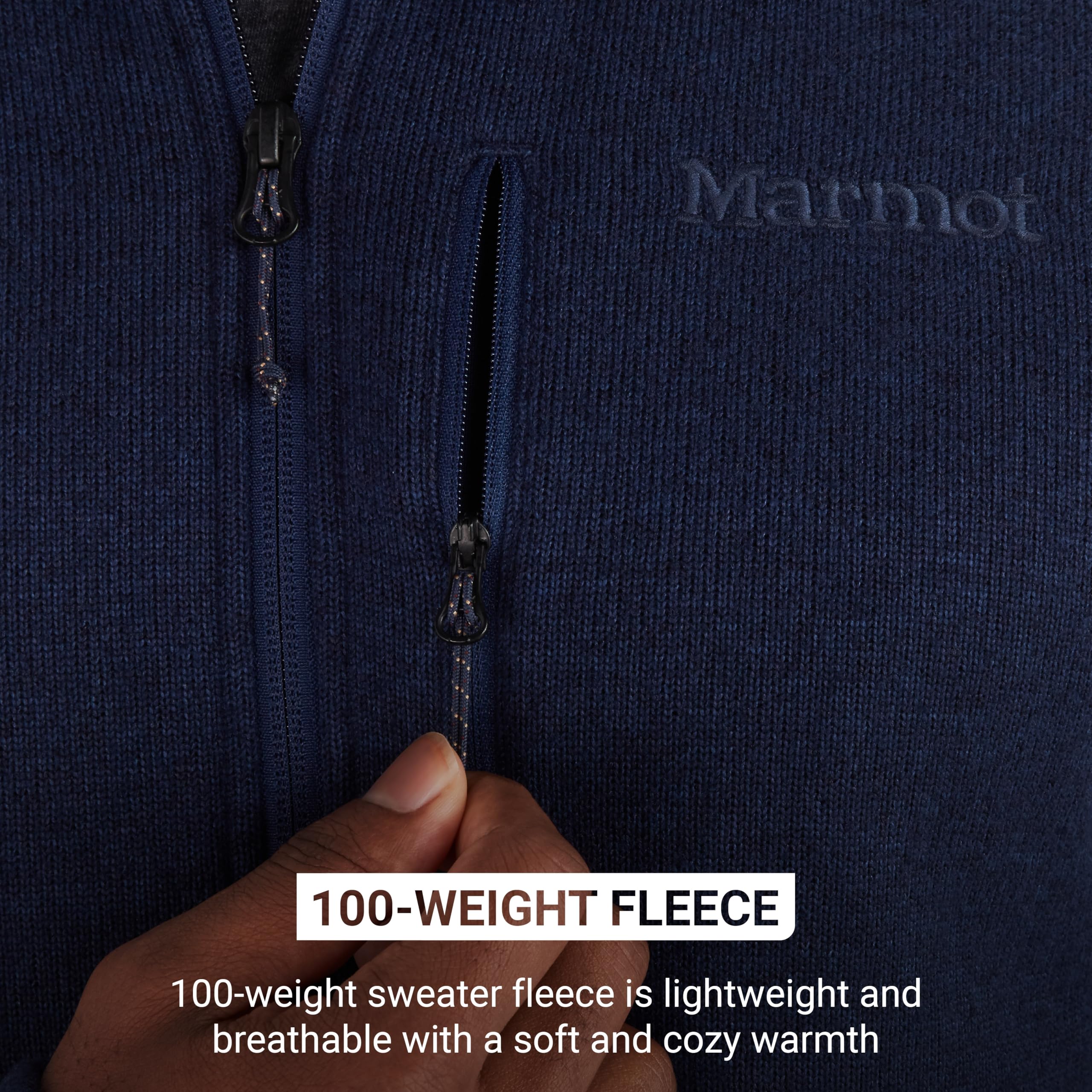 MARMOT Mens Drop Line 12 Zip Fleece Jacket product thumbnail 6