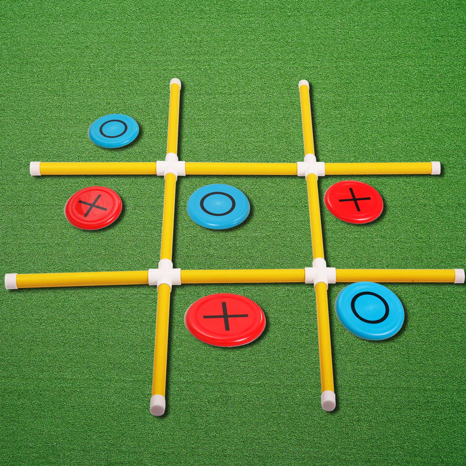 OTTAROGiant Tic Tac Toe Game,Premium Portable PVC Framed Yard Toss Game,Outdoor Indoor Tic Tac Toe Game for Adults and Kids(4ft x 4ft)