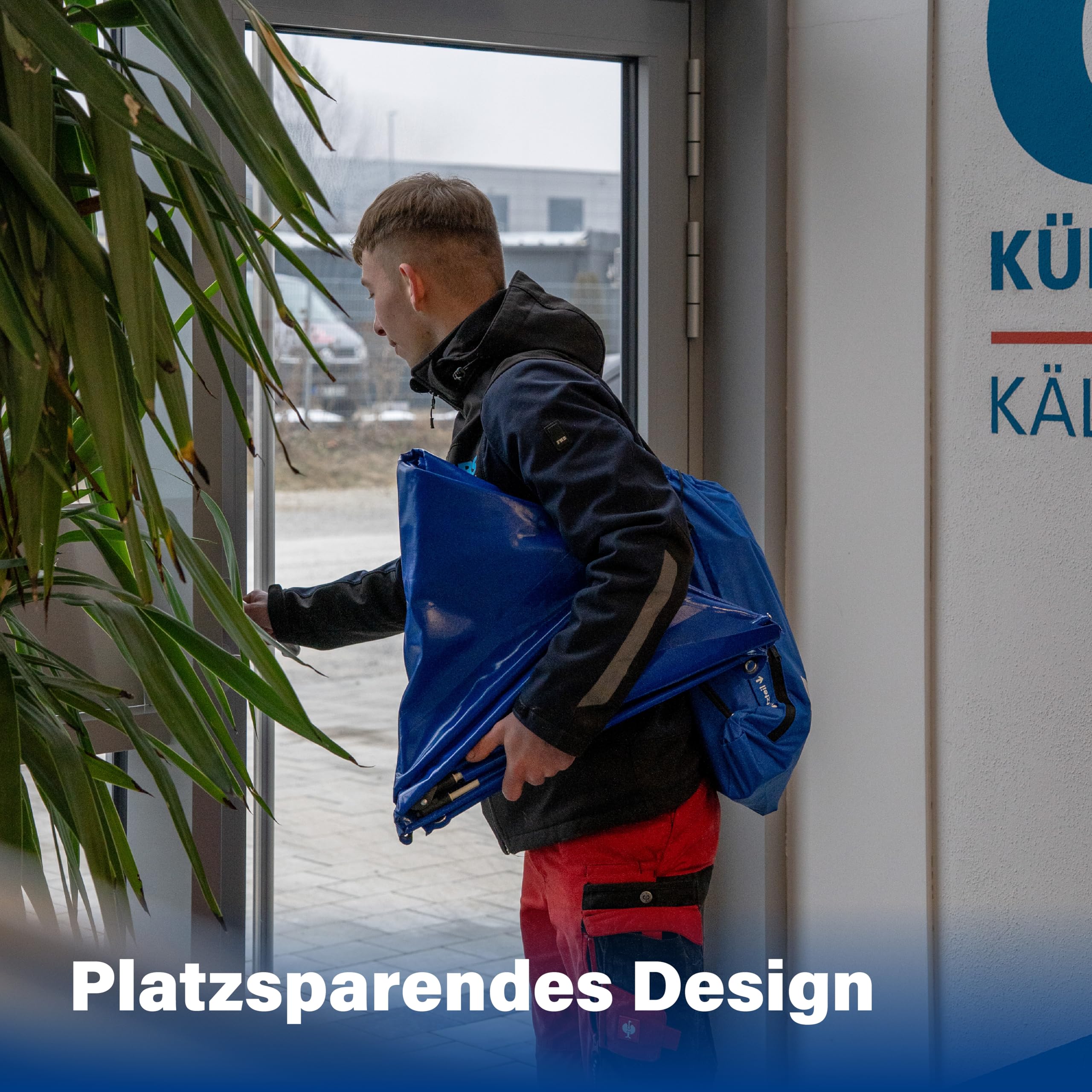 DERBLAUE® Falt-Trichter für Klimaanlagen Service und Wartung an Split-Innengeräten, 105 cm x 52,5 cm