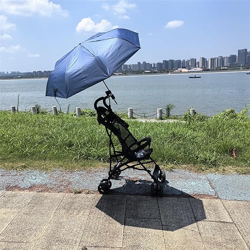 Miniatura 6 de Soporte para paraguas para cochecito, agarre seguro para cochecitossillas de camping, montaje sin arañazos para tubos redondoscuadrados