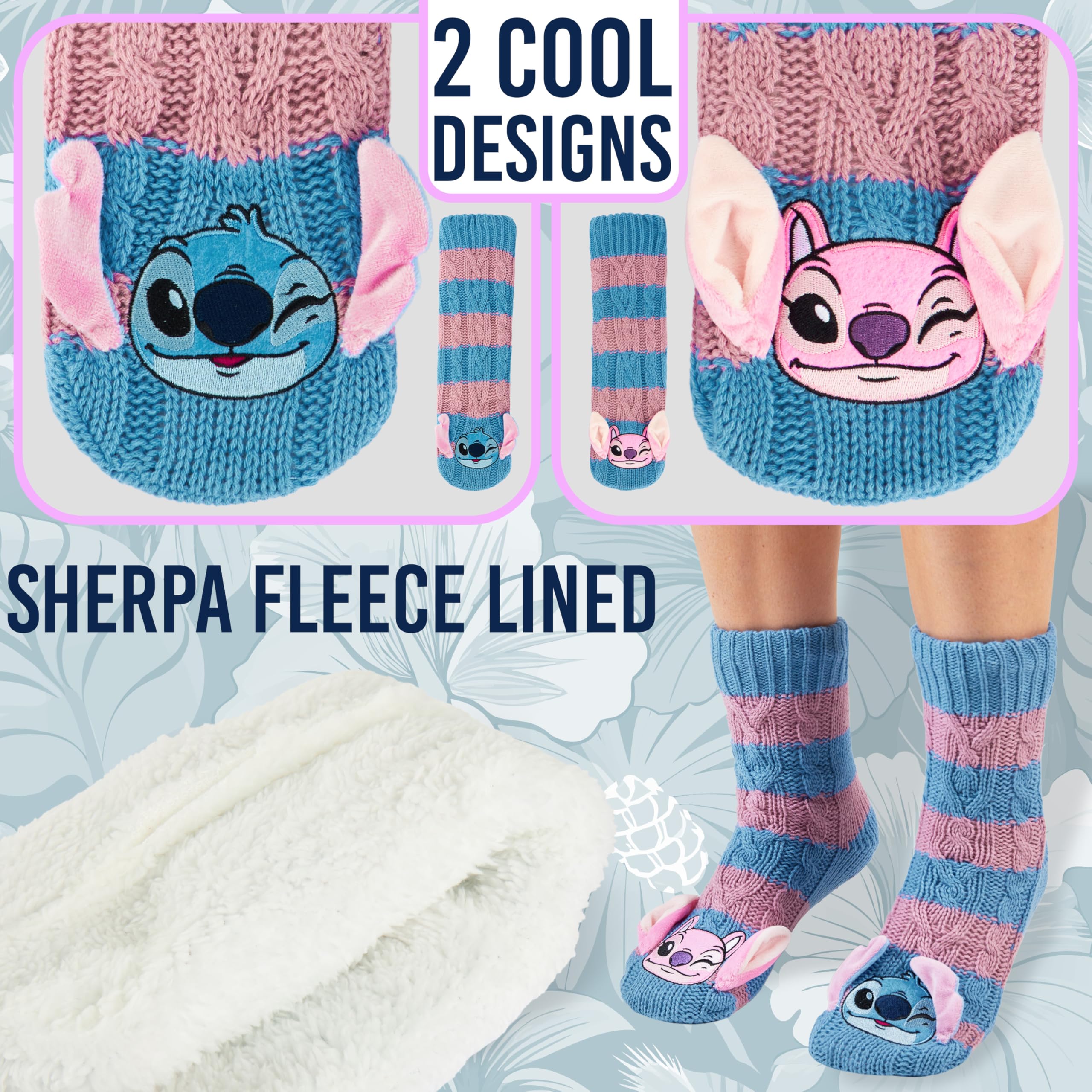 Get Trend Kuschelsocken Damen Teen 35-41, Rutschfeste Stoppersocken, Peanuts Woodstock, Der Grinch, Hello Kitty, Stitch & Mehr