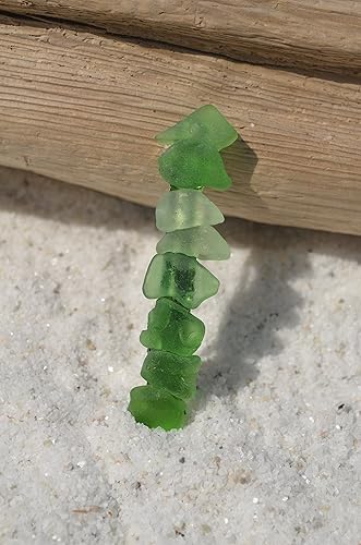 Miniatura 6 de Delicadas sombras de cristal de mar verde y aguamarina francés, pinza para el pelo, 2.362 in