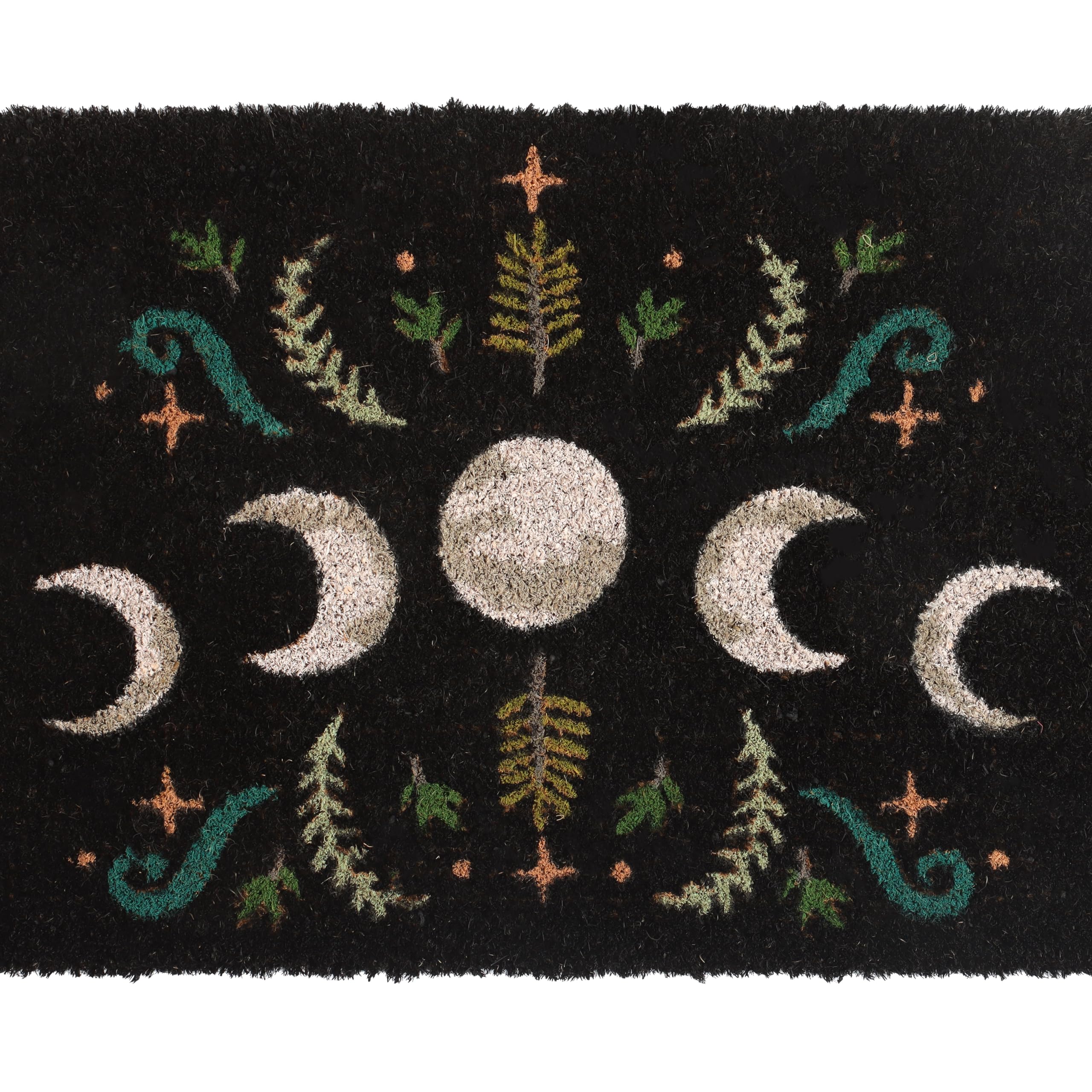 Something Different Wholesale Mystical Woodland Moon Phase Doormat - Enchanting Black Dark Forest Magic Rug