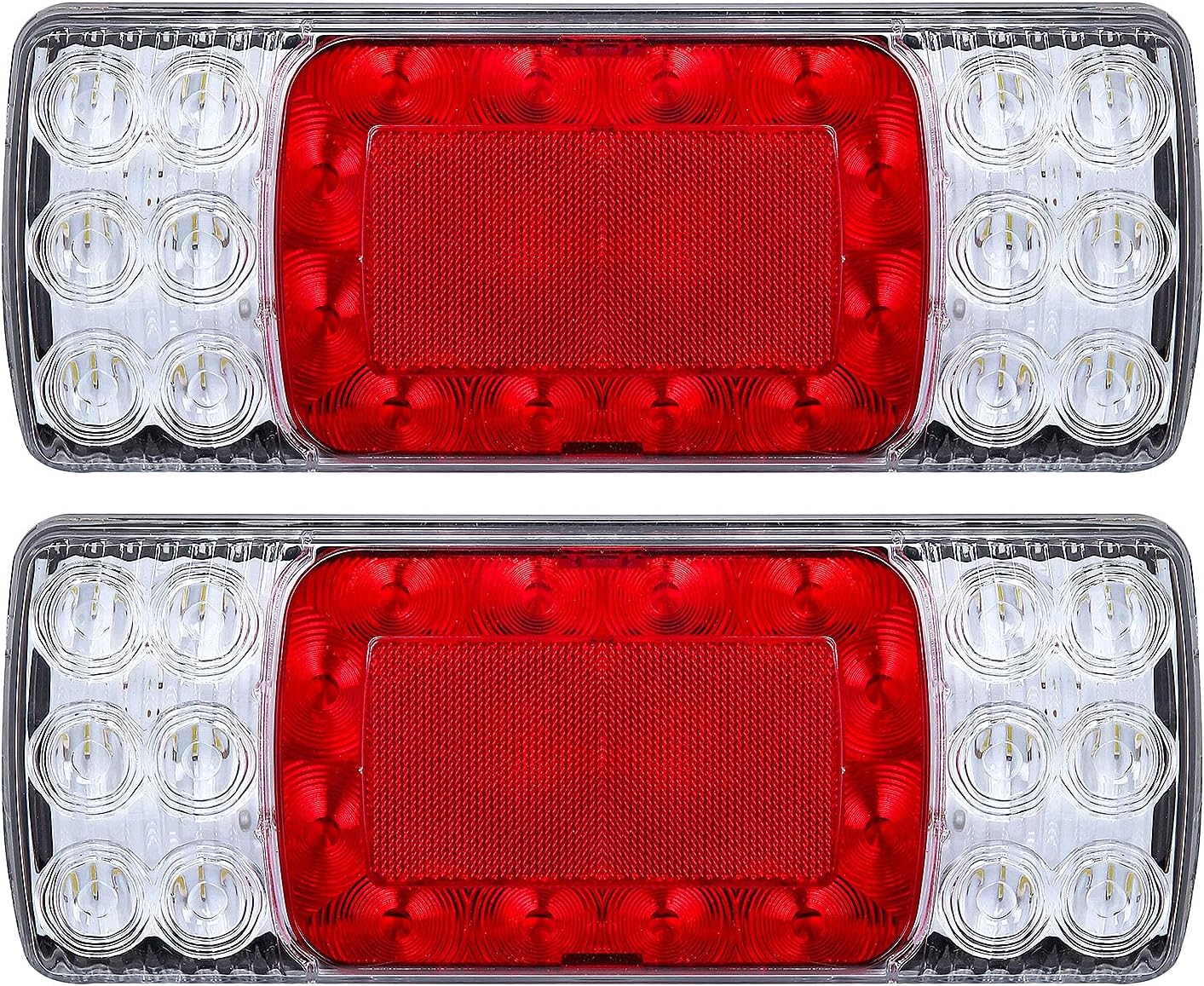 Super Bright LED Rear Taillights | Back Lamp Set | Compatible with Ashok Leyland Boss Trucks an Universal vehicles Car Reflector Light (Left + Right)