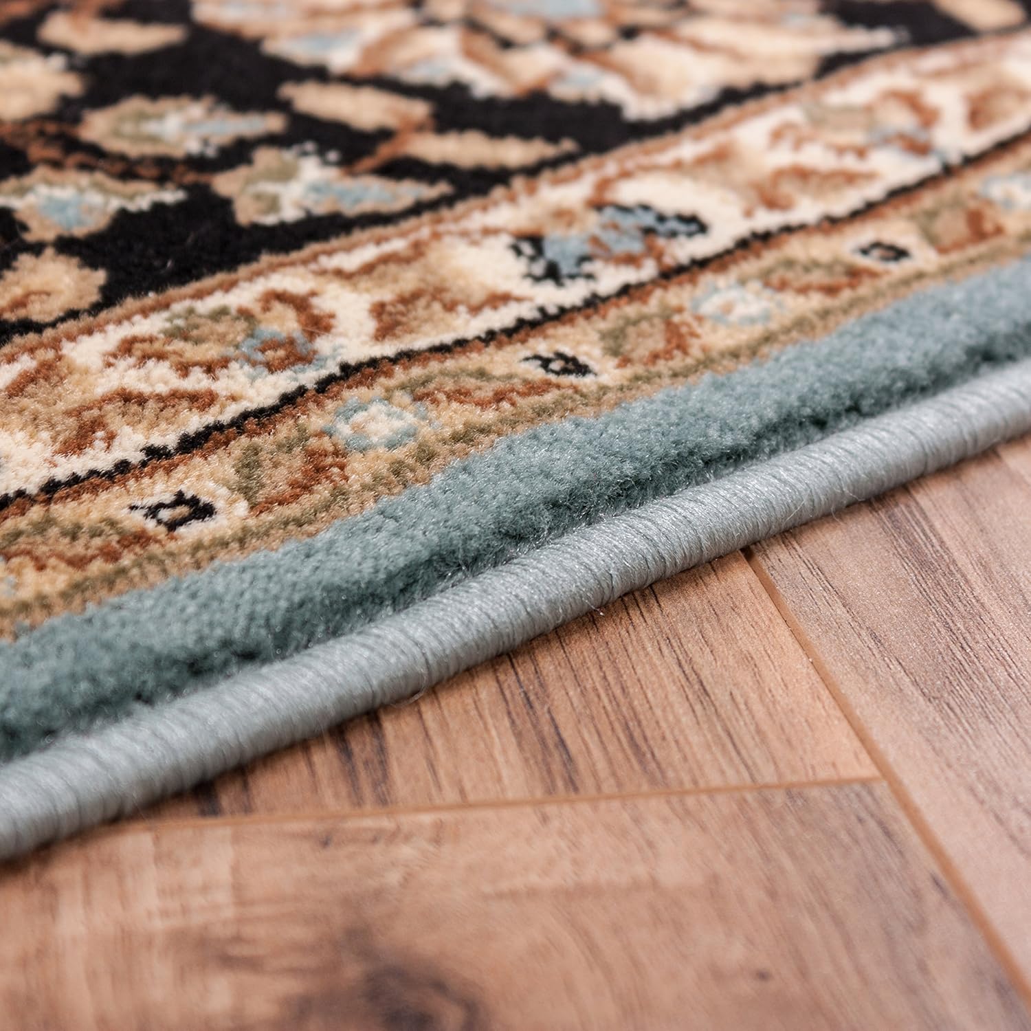 Buy Well Woven Barclay Medallion Kashan Light Blue Traditional Area Rug