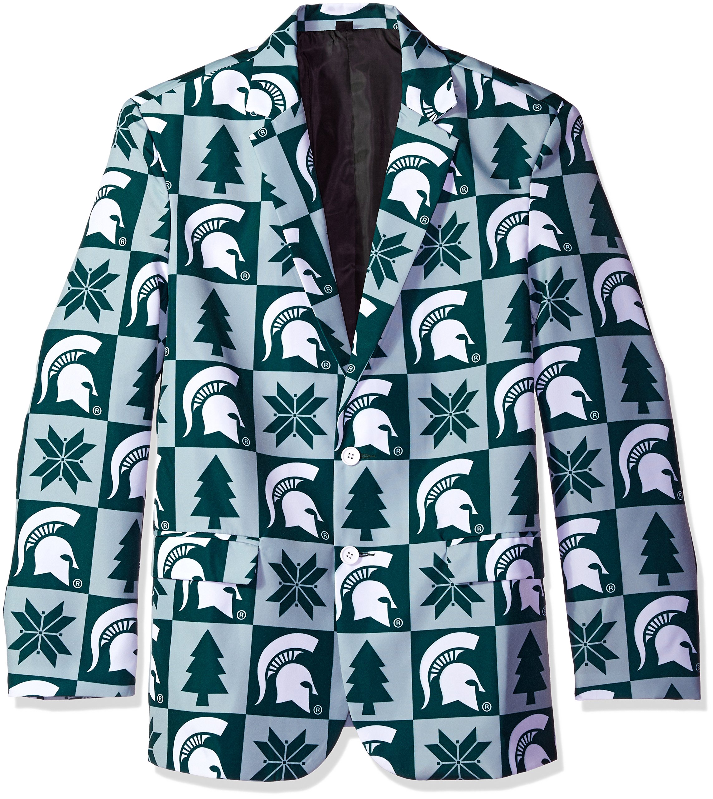 FOCO Men's Patches Ugly Business Jacket, Team Color, 42 (Small)