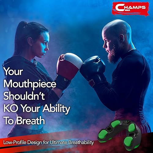Miniatura 10 de Champs MMA Protector bucal con estuche, equipo de entrenamiento de artes marciales, protector bucal de lucha libre para boxeo, Muay Thai, deportes