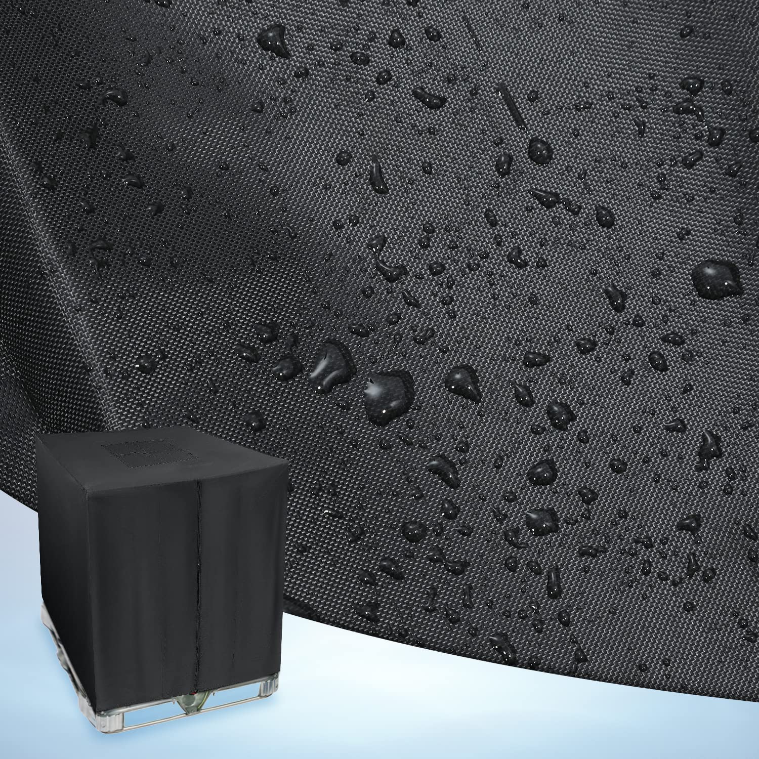 Housse Imperméable Pour Citerne De Pluie - Tissu Oxford Résistant - 62.5 X 103cm - Coupe-Vent, Anti-UV - Pour Tonneau à Eau, Vin - 5