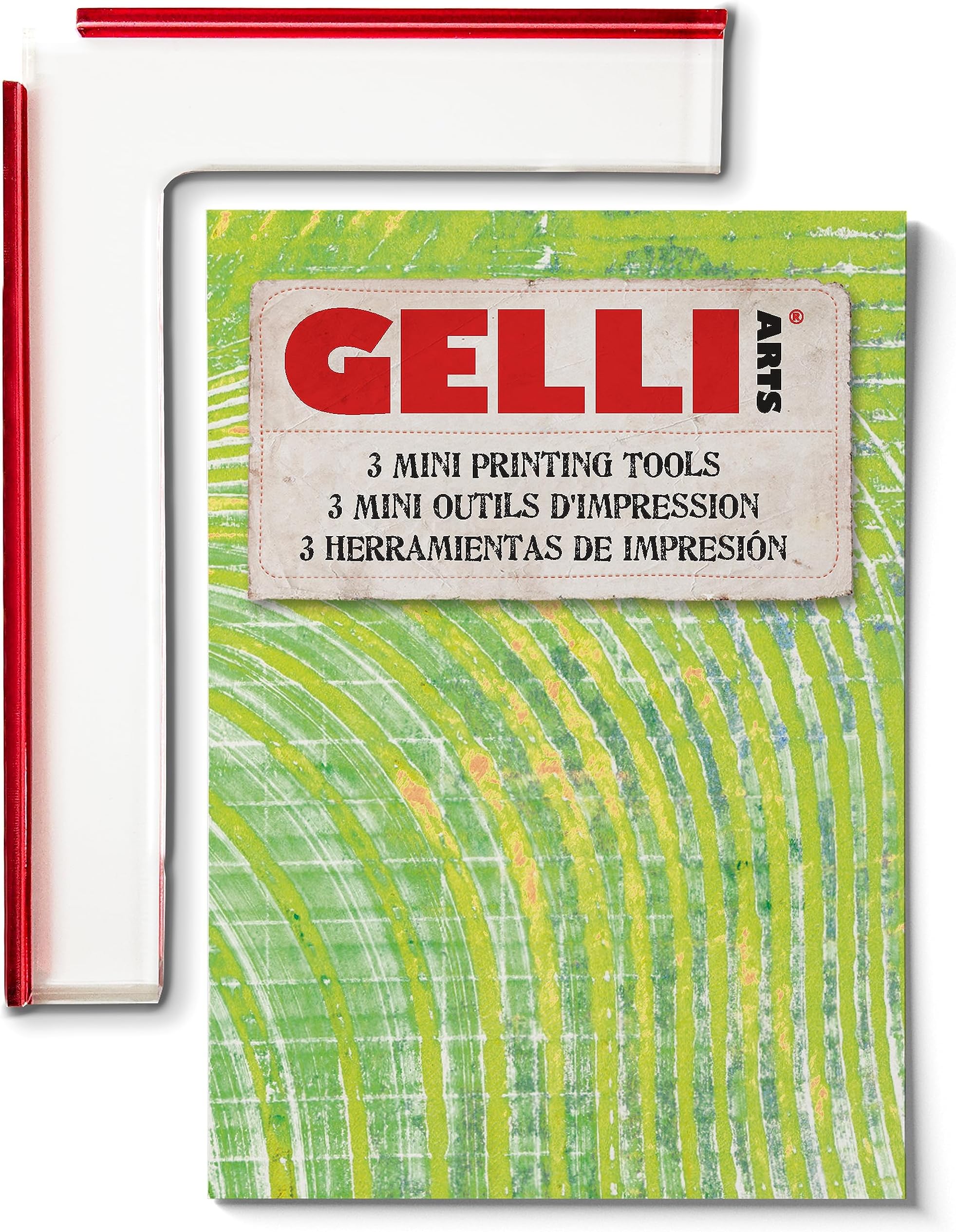 Mini Placement Tool - Paper Positioning Tool Gel Printing Plate, Clear Acrylic Alignment Device, Art Gadget for Gel Printing, 5 X 7 Printmaking Positioner