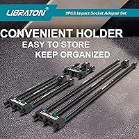 Vista 9 de Libraton Juego de adaptadores de enchufe de grado de impacto, 3 "6" 12", adaptador de enchufe de taladro, adaptador de enchufe de enchufe, extensión