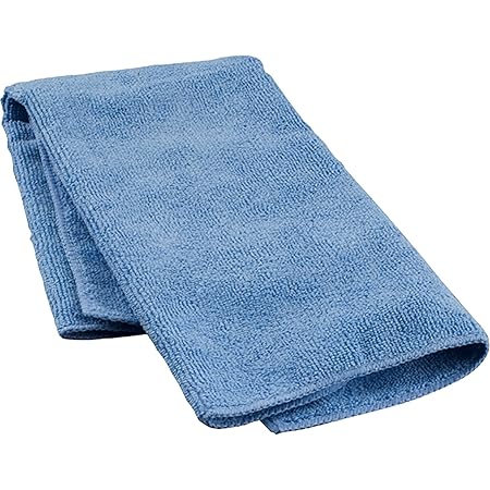Quickie General Purpose Microfiber Cleaning Cloth-Reusable 12 Pack (49012PDQ), Blue, 12 Count