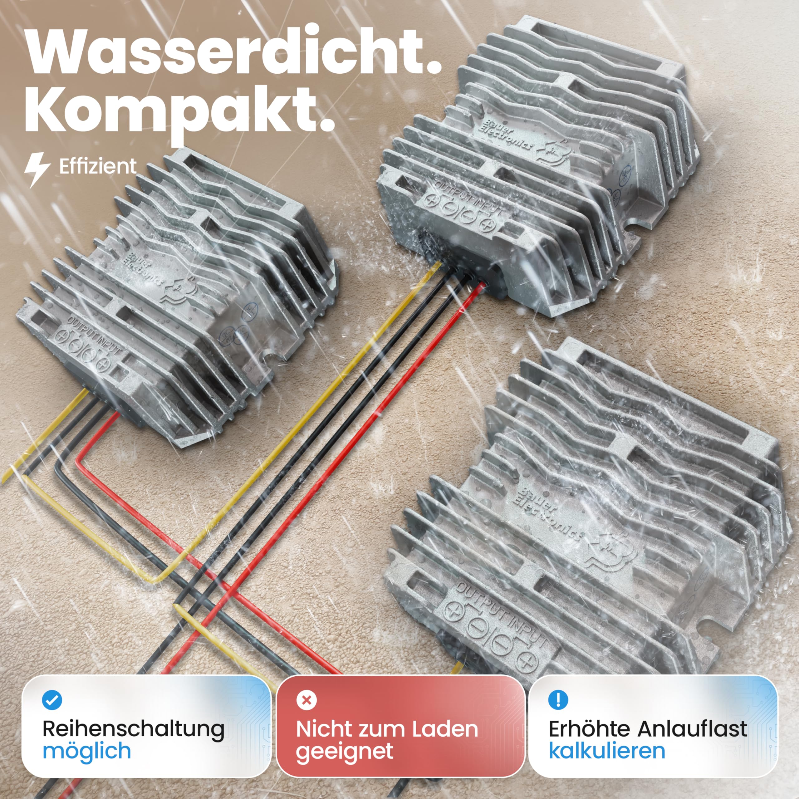 Spannungs-wandler DC-DC 48V auf 12V, 10A 120W, isoliert