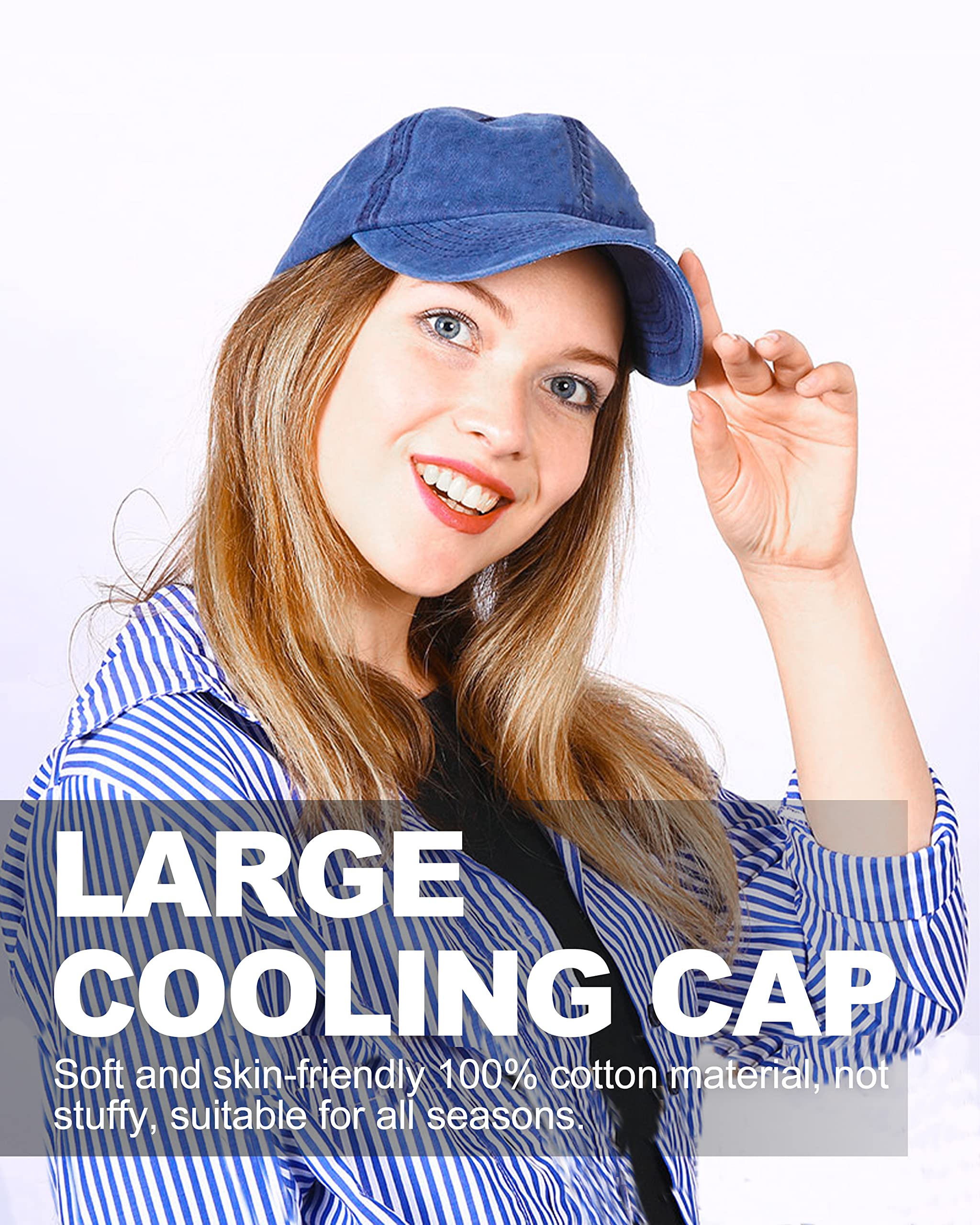 Feng Shui， XL/XXL prana bawełniana czapka z daszkiem duże główki czapki mężczyźni kobiety duże czapki do biegania 23,5–25,5 cala Vintage czapka sportowa do golfa na świeżym powietrzu tenis