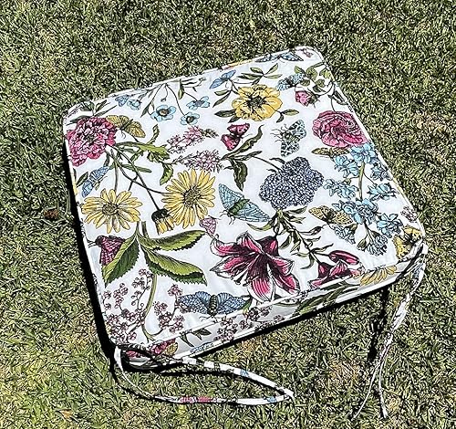 Miniatura 8 de BELLRINO Juego de 2 fundas de cojín decorativas para patio, impermeables, para exteriores, de 24 x 24 x 4 pulgadas, para silla, asiento, jardín,