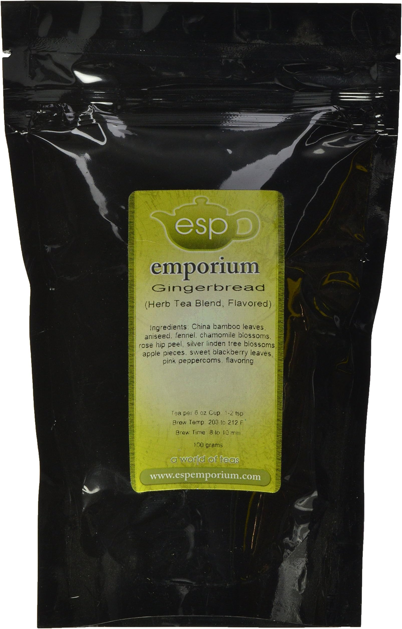ESP Emporium Herb Tea Blend, Gingerbread, 3.53 Ounce