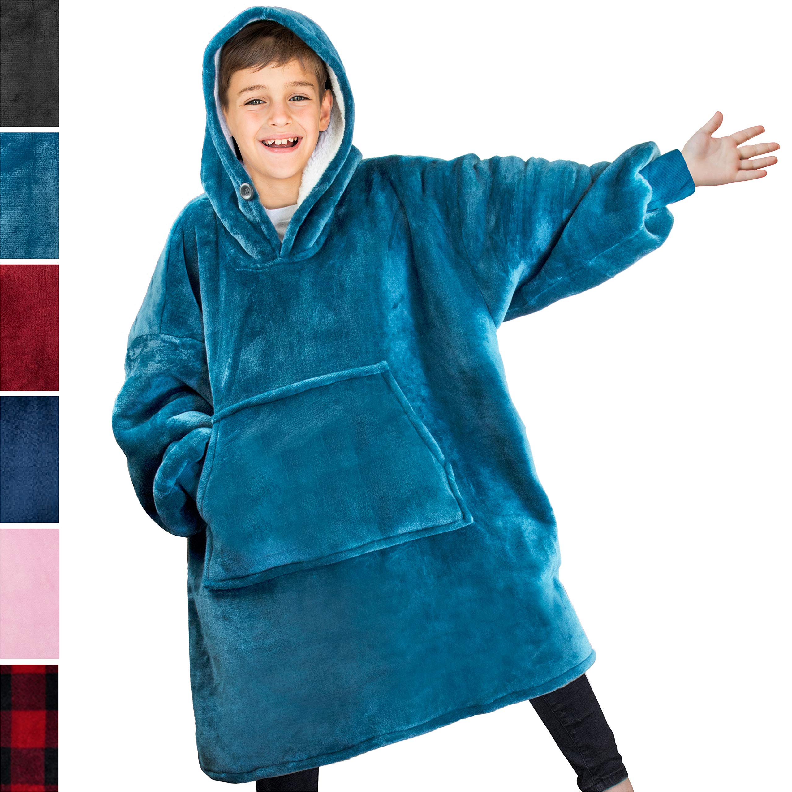 oversized fleece hoodie blanket