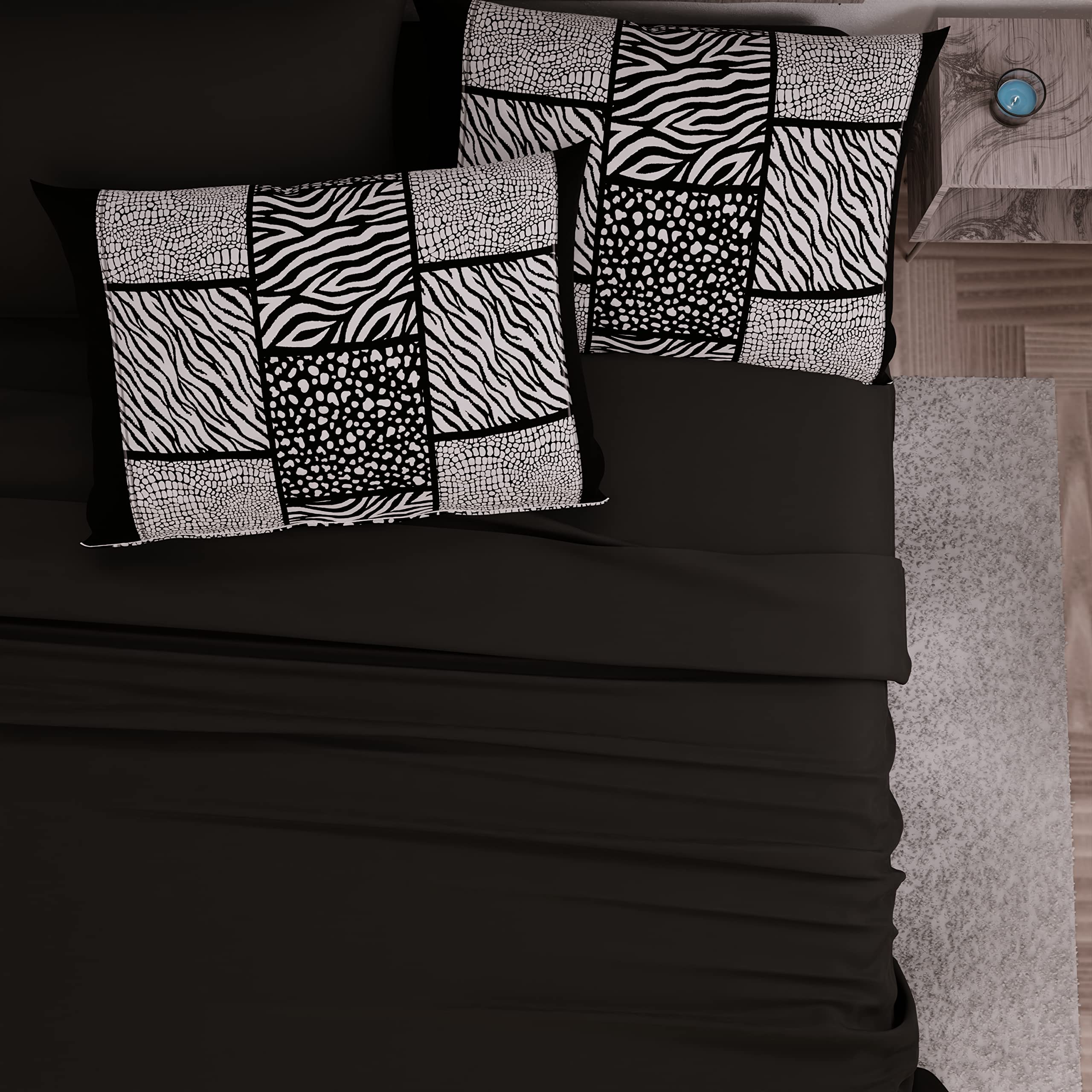 PETTI Artigiani Italiani, Complete Bed Set, Double Sheets, Zebrato Sheets, Double Bed Set - Image 3