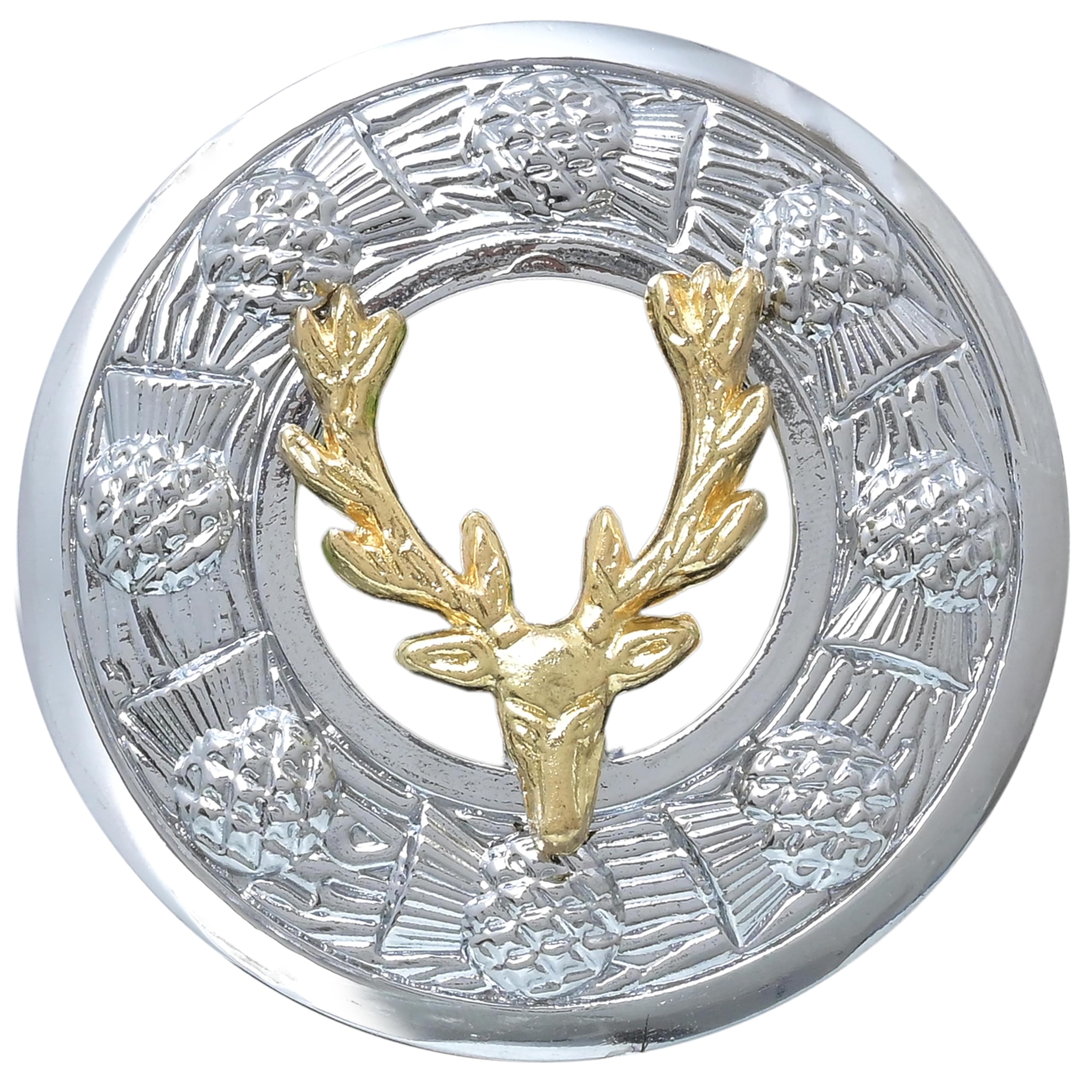 Elegant Scottish Kilt Fly Plaid Brooch for Men – Premium Antique Silver Finish Design, Tartan Sash Pin – Luxurious Brooches, Highland Dress Accessory for Women’s