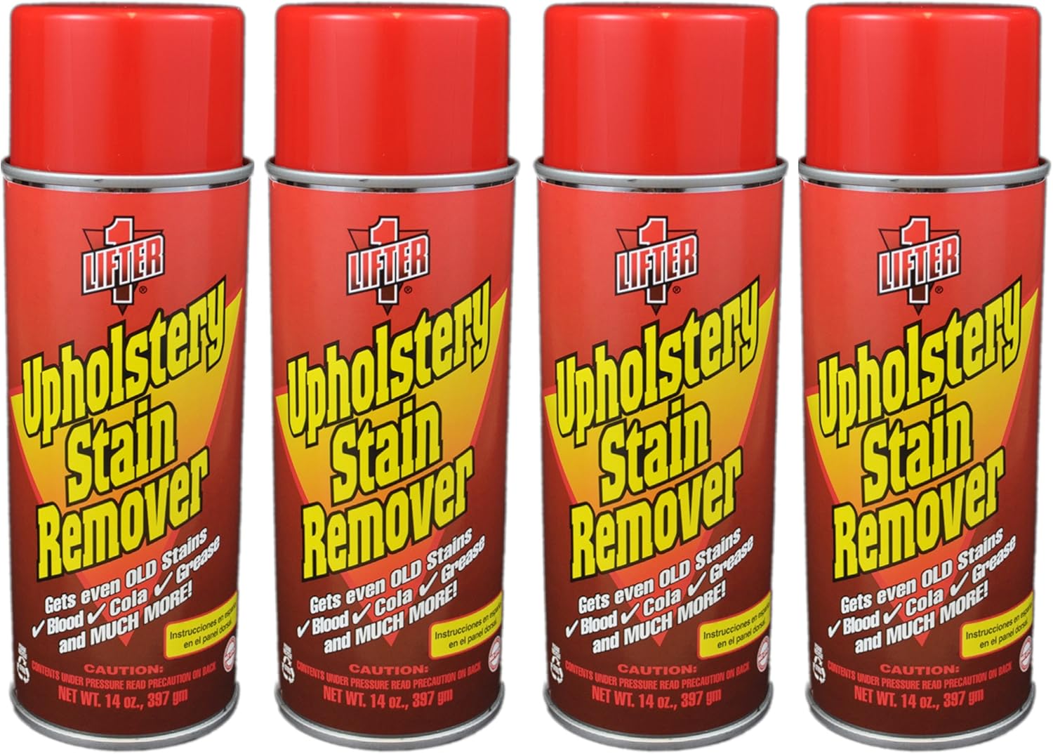 Lifter 1 Upholstery Stain Remover 14 Oz. (Pack of 4 Cans)
