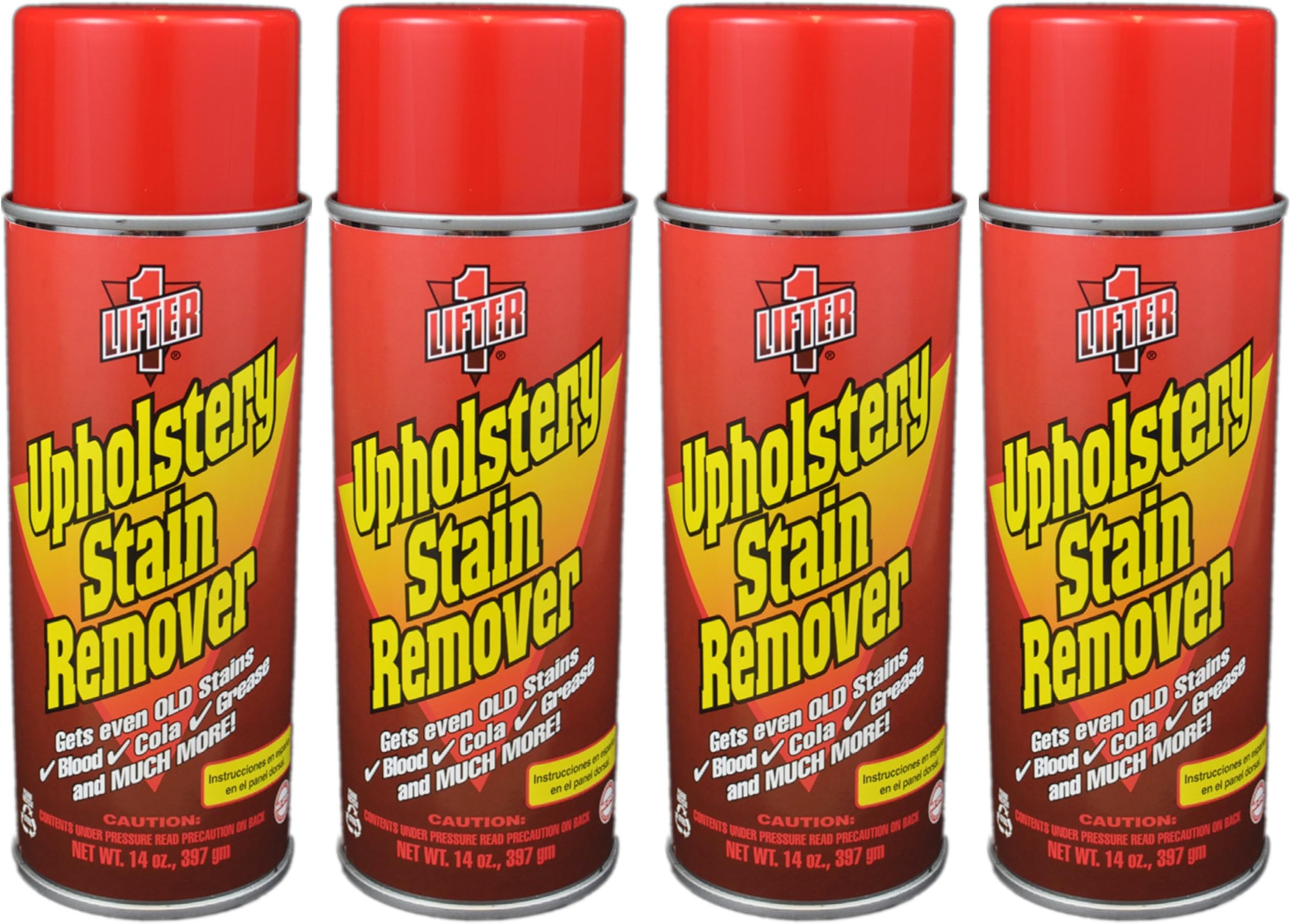 Lifter 1 Upholstery Stain Remover 14 Oz. (Pack of 4 Cans)