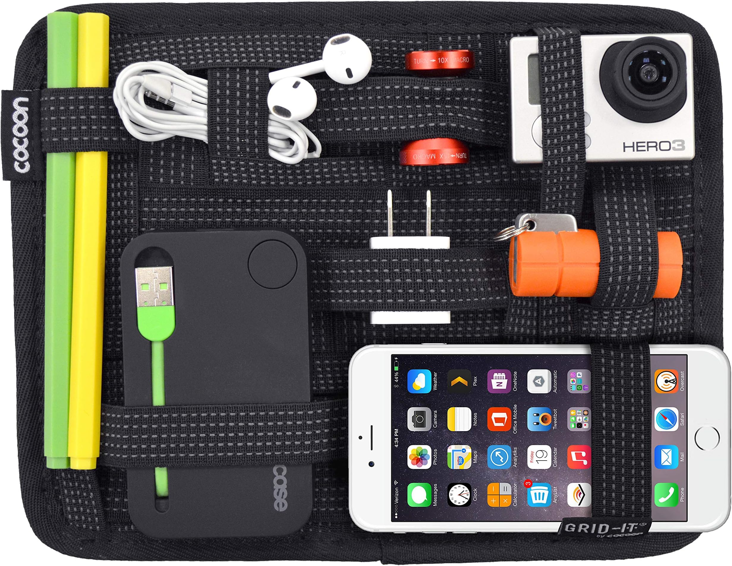 Cocoon CPG7BK GRID-IT! Accessory Organizer - Small 7.25" x 9.25" (Black)