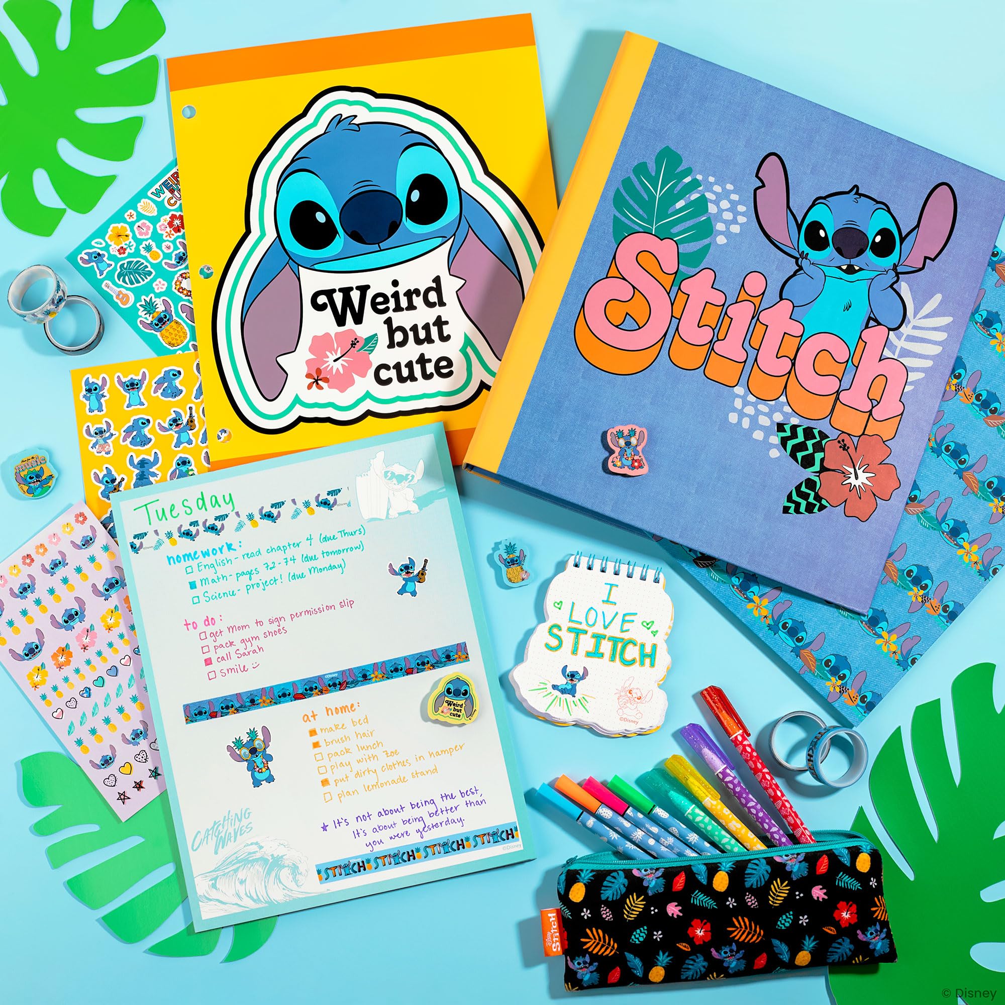Amazon.com: Fashion Angels Disney's Stitch 3-Ring Binder Stationery Set,  Includes Journal, Stickers, Pens, Markers, Pouch & More, Ideal for Gifting  & Accessorizing for Kids & Teens : Toys & Games